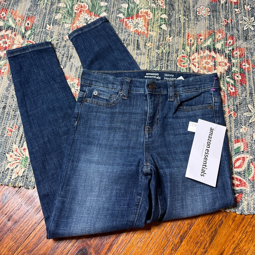 Amazon Essentials boys Indigo Skinny Jeans